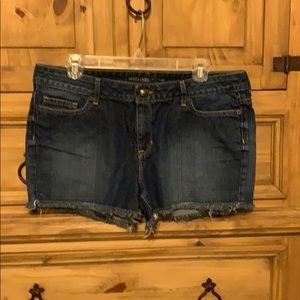 Michael kors frayed bottom shorts